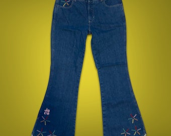 JNCO Jeans Youth Size Vintage Y2K Denim Pants Dragons Embroidered ...