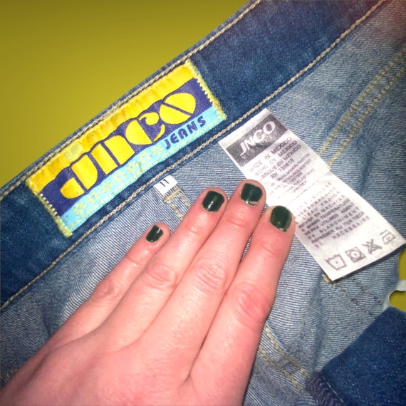 Vintage JNCO Denim Embroidered Flares - image 5