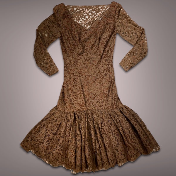 Vintage  Lace Cocktail Dress 10