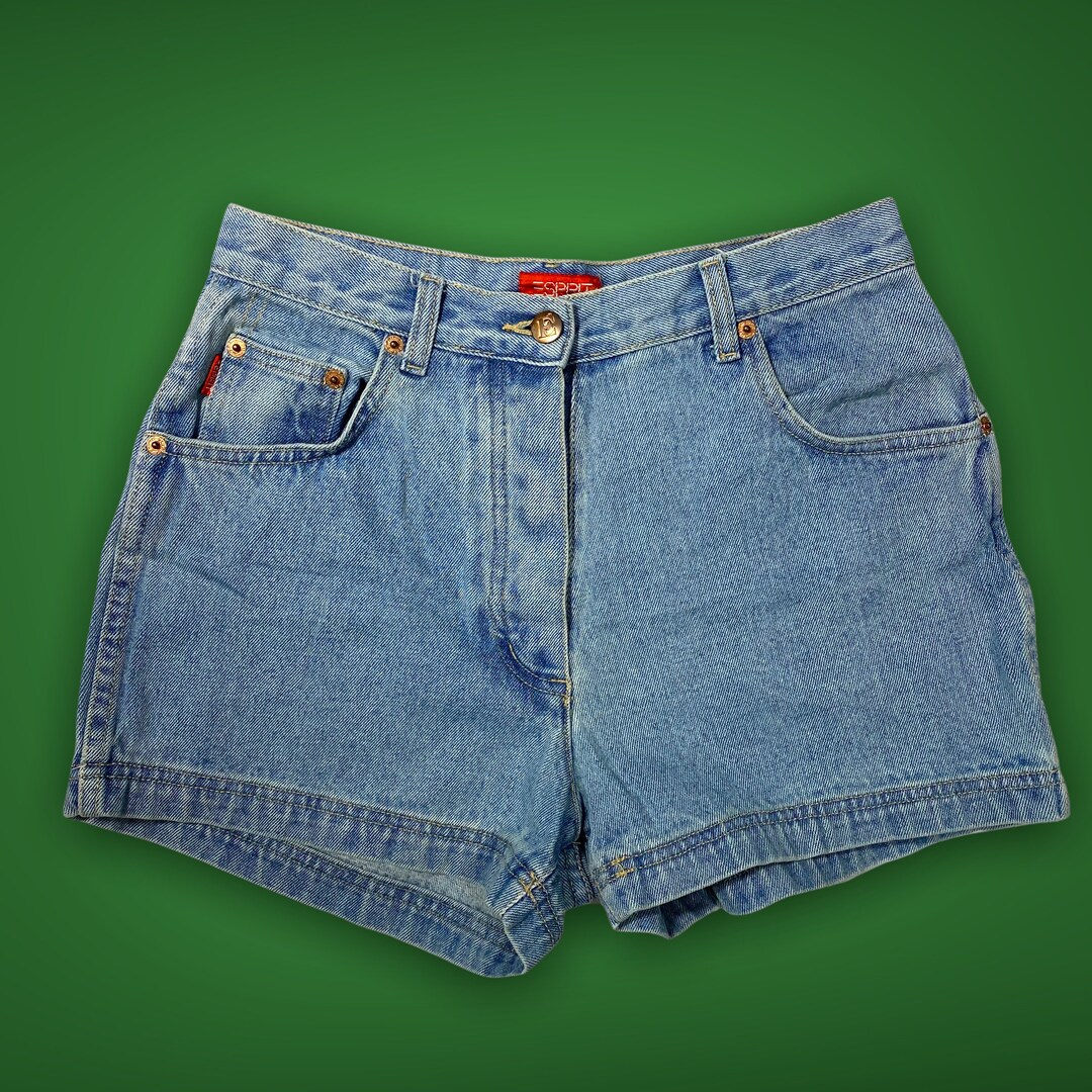 Full Size Cat's Whiskers Button Fly Denim Shorts