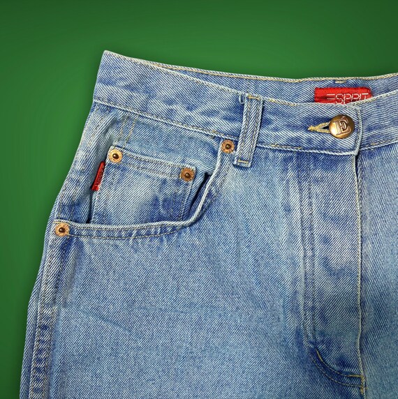 Distressed Button Fly Denim Shorts
