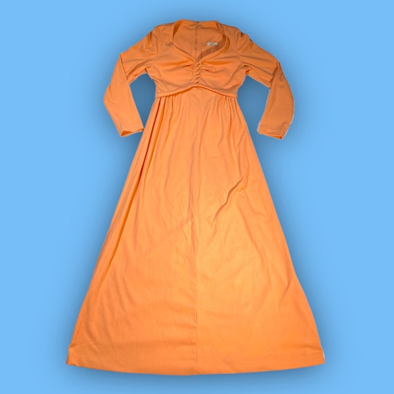 Vintage Peach Maxi Dress - image 1