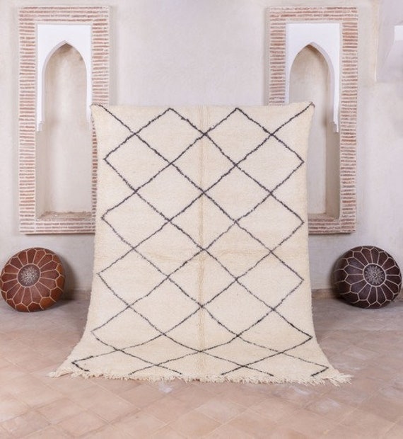Berber Carpet Beni Ouarain - Tapis Berbère Handmade Moroccan Rug