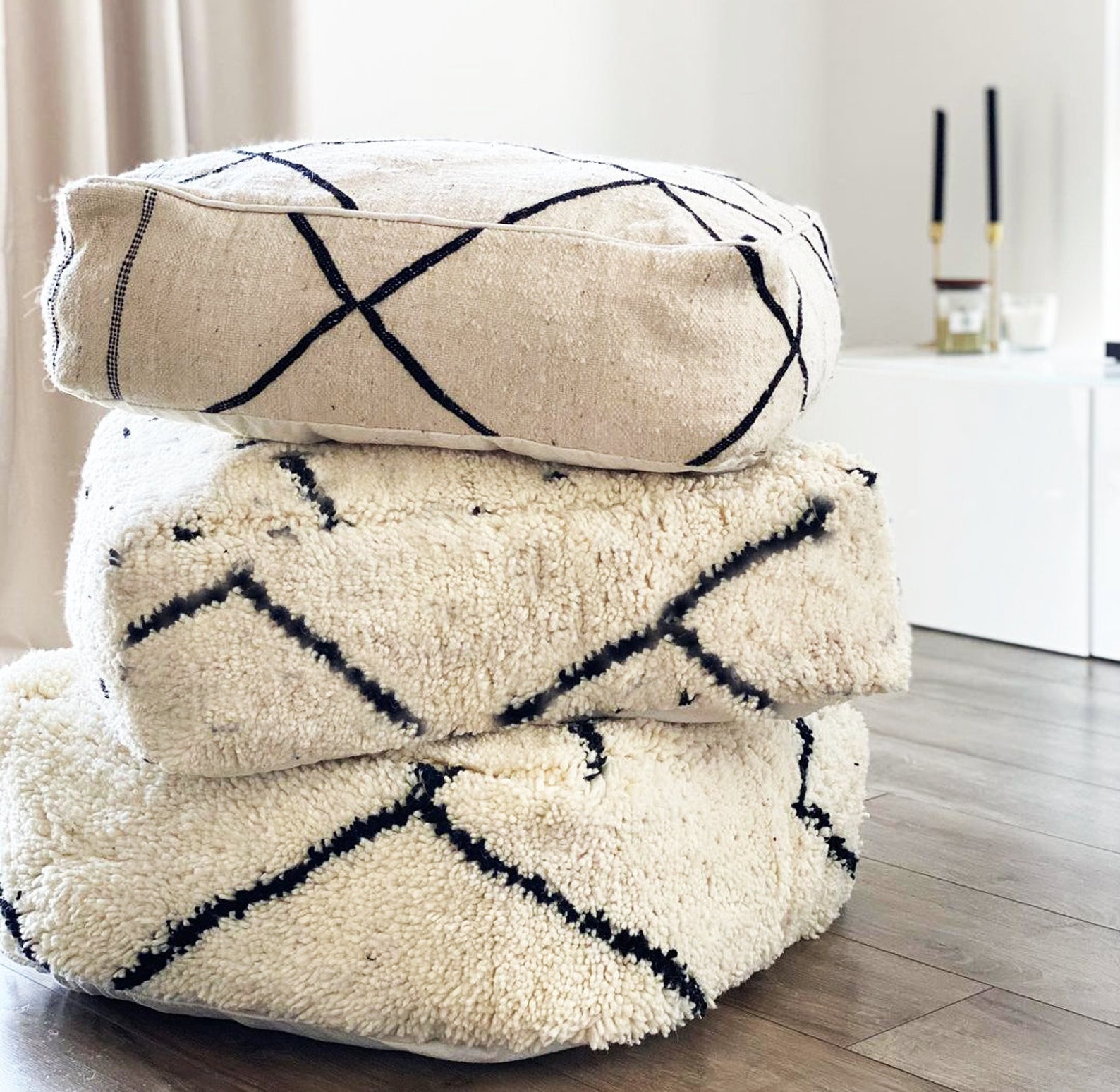 Pouf berbère Beni Ouarain Pouf marocain Etsy France