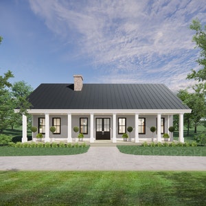 Redwood-terras Aangepaste huisplannen en blauwdrukken - ruim 4 slaapkamers en 2 badkamers - 50'x30' - 1500 vierkante voet - tekeningen blauwdrukken - aangepaste mod