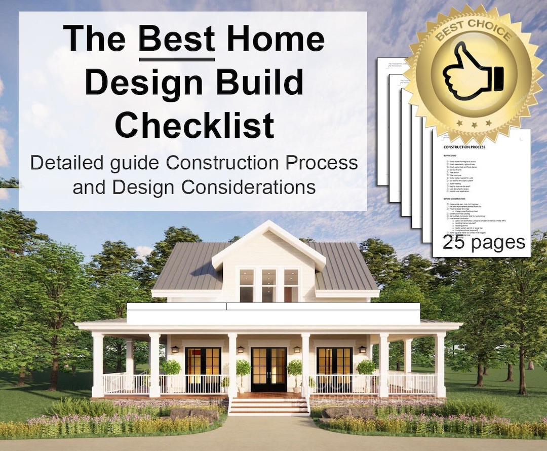 The Best New Home Design Build Construction Checklist Comprehensive and