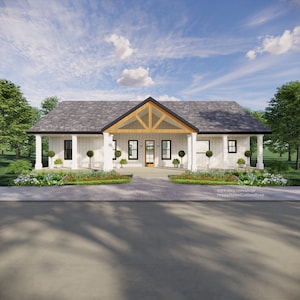 Harvest Farmstead Modern House Open Plan Design 60 X 30 - 3 Bed 2.5 ...