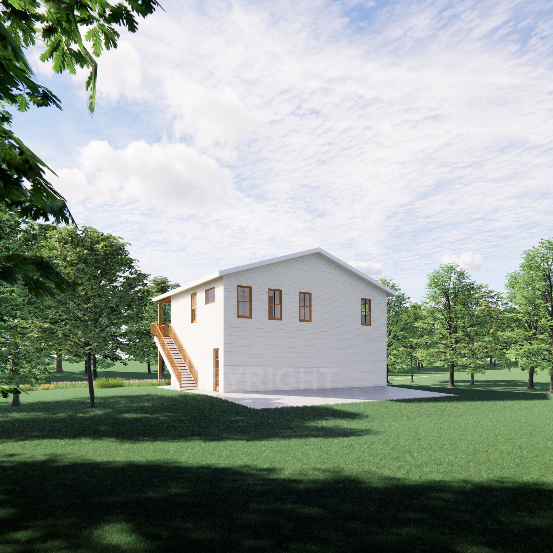Barndominium Balcony 84 - 46gd2io