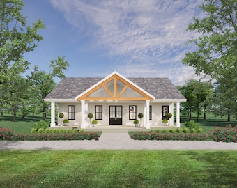 Cozy Cedar Springs Custom House Design - Modern Ranch Farmhouse 1200 Square Feet - Drawings Blueprints - Electrical