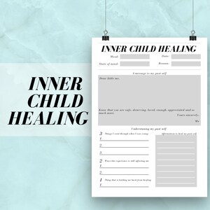 inner child healing inner child worksheet therapy journal