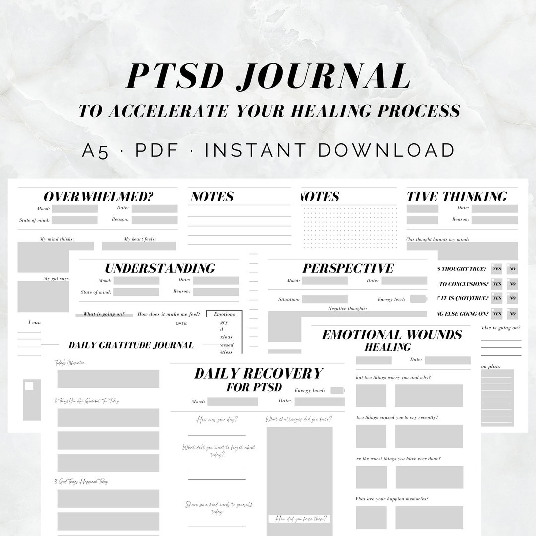 PTSD Healing Journal Trauma and Cptsd Guided Workbook for Etsy UK
