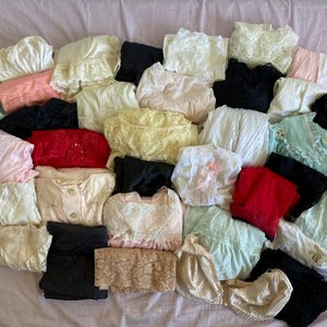 34 piece vintage lingerie lot