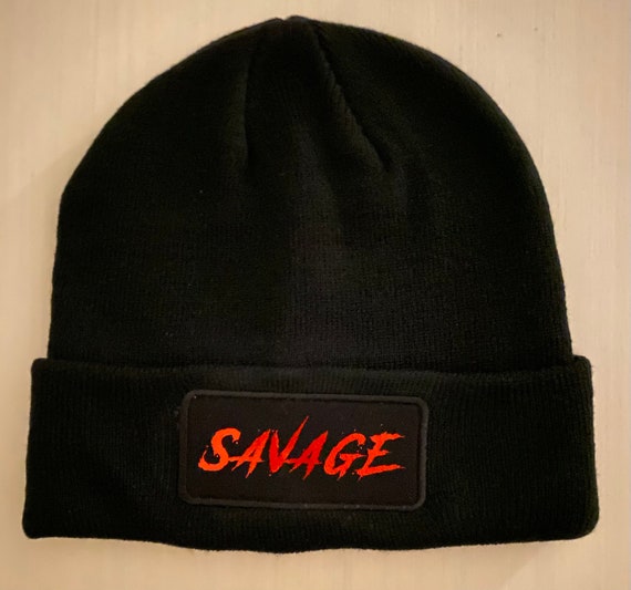 ◆BADBLOOD◆ Squad Logo Beanie Black w-hat25-006 Vortrox Emblem Beanie | Vortrox
