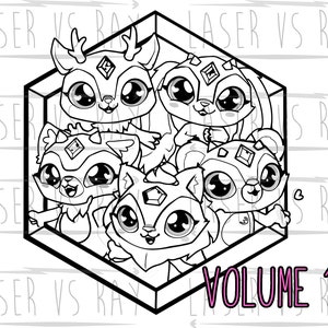 Magic Mixies Mixlings Coloring Page, Printable Coloring Page, Downloadable Coloring Sheet Coloring Pages For Kids, Volume 1