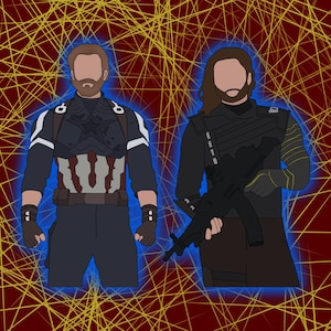 Steve and Bucky Sticker
