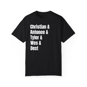 USMNT team shirt: christian pulisic Antonee Robinson Tyler Adams Weston mckennie sergino dest comfort colors shirt Black