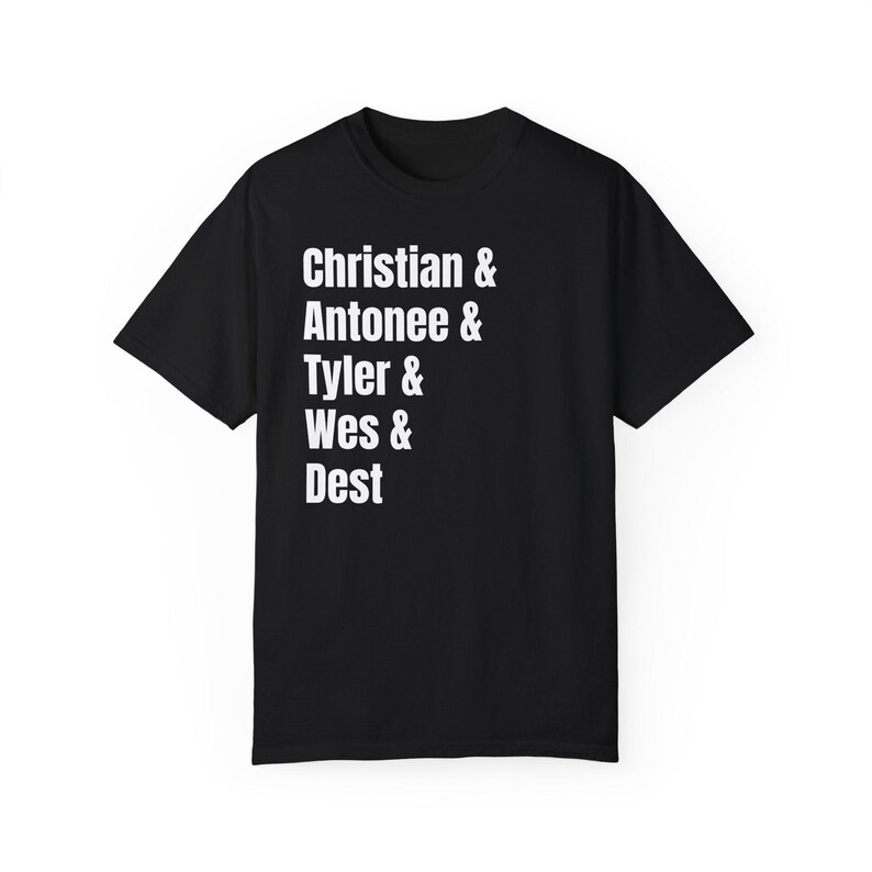 USMNT team shirt: christian pulisic Antonee Robinson Tyler Adams Weston mckennie sergino dest comfort colors shirt Black