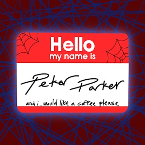 Hello My Name is Peter Parker Sticker