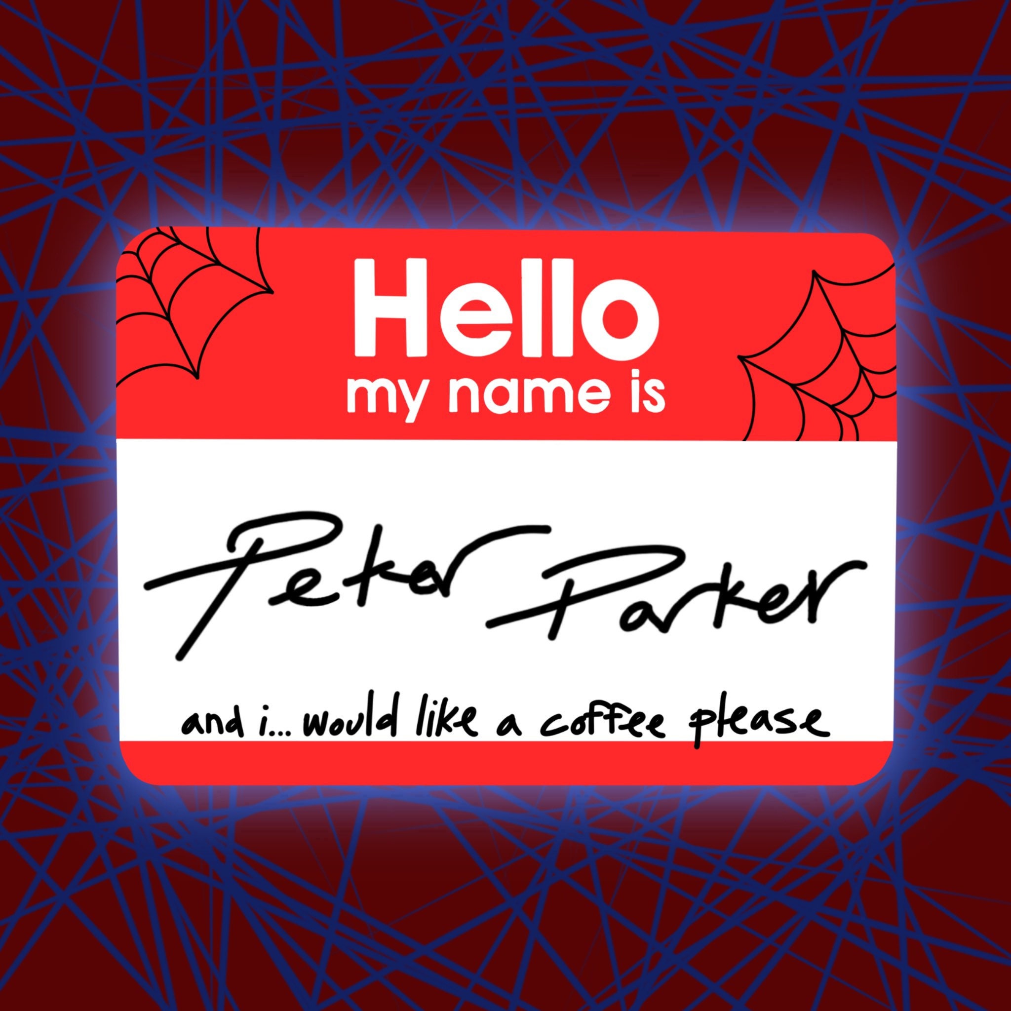 Hello My Name is Peter Parker Sticker - Etsy