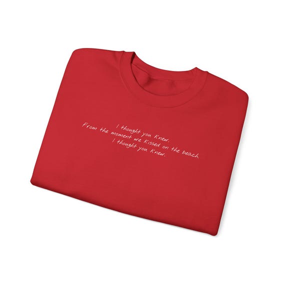I Thought You Knew Team Conrad The Summer I Turned Pretty Gildan Crewneck Sweatshirt