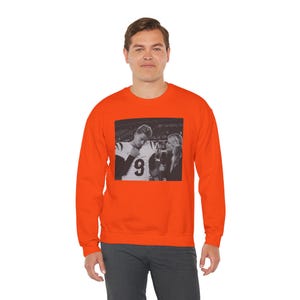 Joe Burrow Cincinnati Bengals Meme Gildan Crewneck Sweatshirt Orange