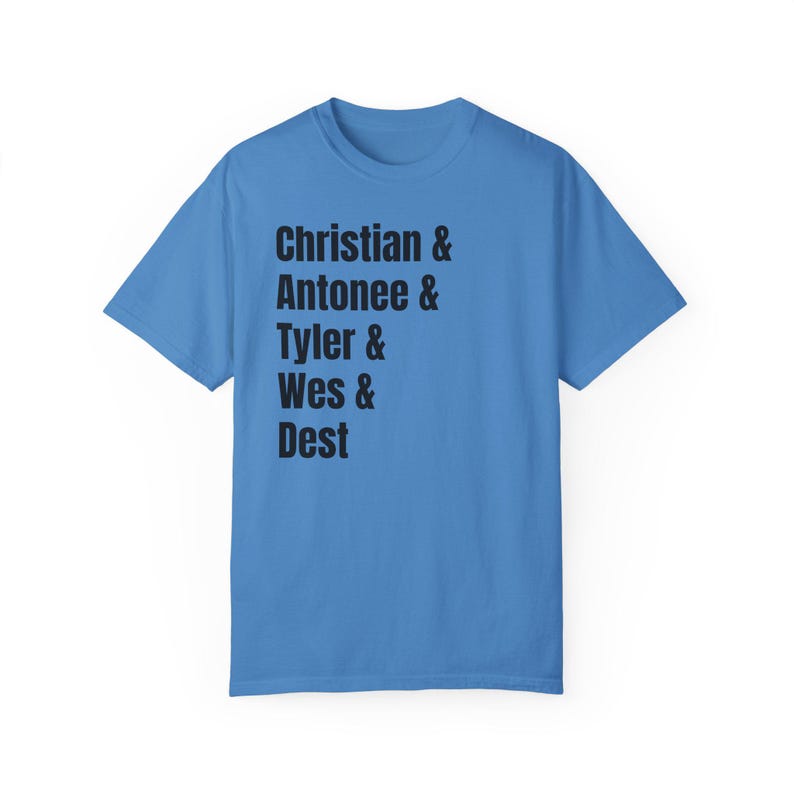 USMNT team shirt: christian pulisic Antonee Robinson Tyler Adams Weston mckennie sergino dest comfort colors shirt Royal Caribe