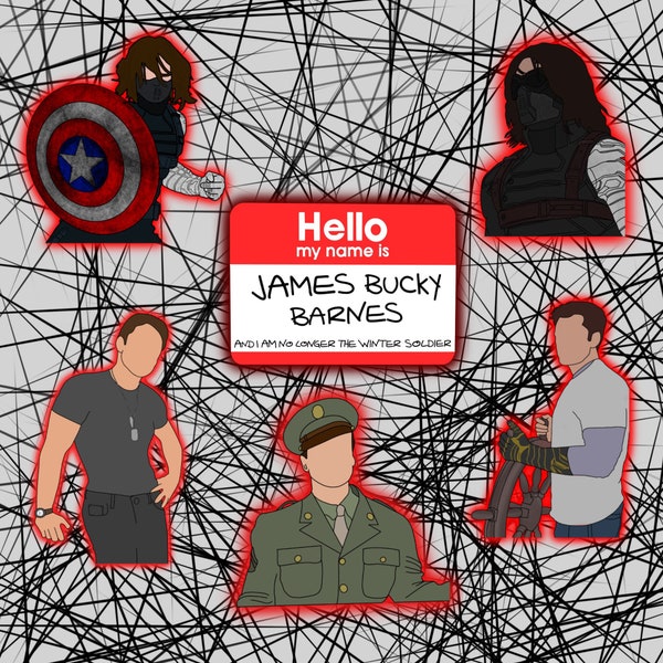 Bucky Barnes/Winter Soldier Stickers