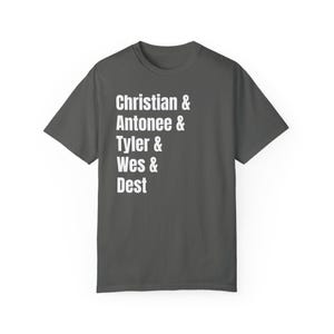 USMNT team shirt: christian pulisic Antonee Robinson Tyler Adams Weston mckennie sergino dest comfort colors shirt Pepper