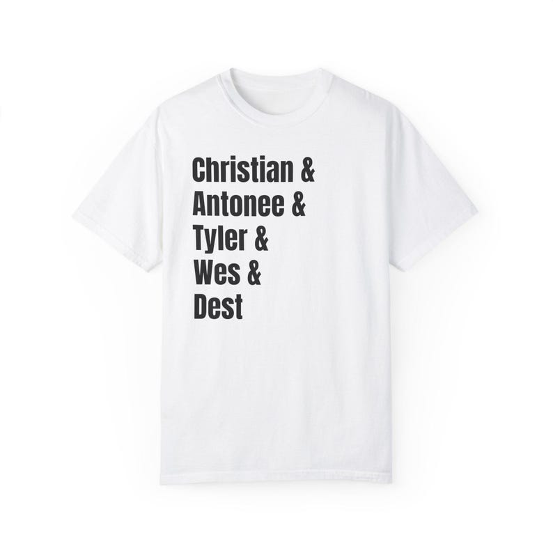 USMNT team shirt: christian pulisic Antonee Robinson Tyler Adams Weston mckennie sergino dest comfort colors shirt White