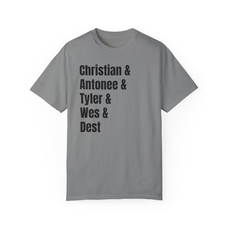 USMNT team shirt: christian pulisic Antonee Robinson Tyler Adams Weston mckennie sergino dest comfort colors shirt Granite