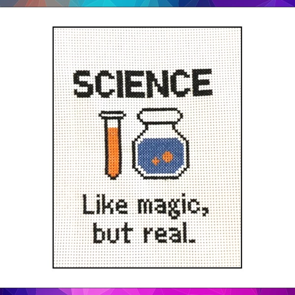 Science, like magic but real DIGITAL PATTERN