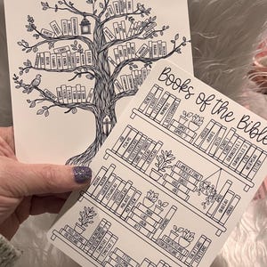 Books of the Bible Coloring Sticker | Christian Planner, Scripture Study