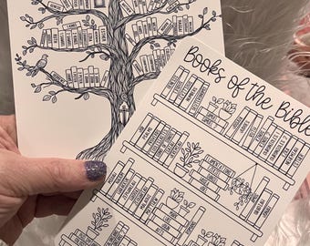Books of the Bible Coloring Sticker | Christian Planner, Scripture Study