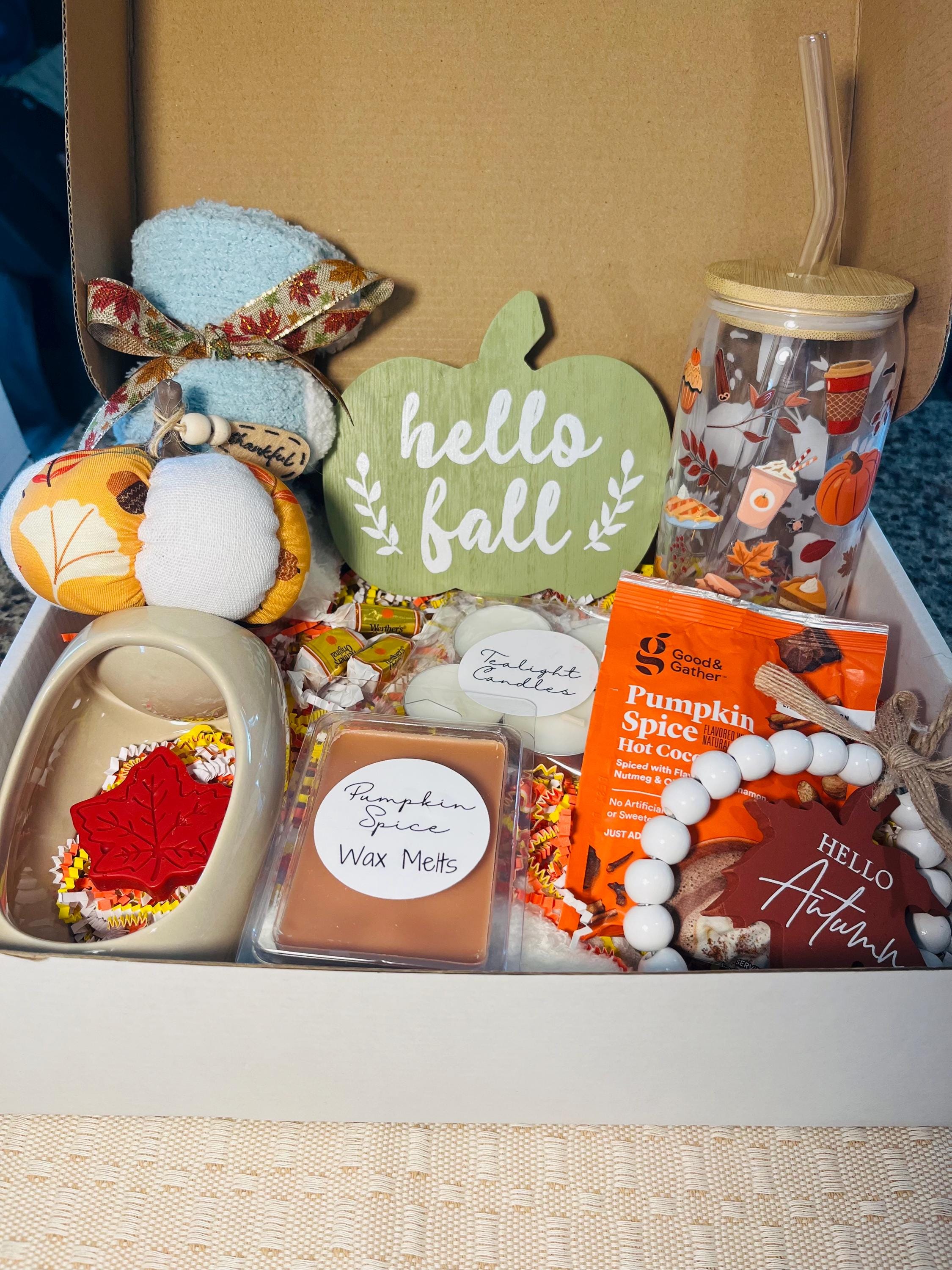 Hello Fall Gift Box | Fall Decor | Autumn Gift Box  | Cozy Gift Box | | Hygge Gift Box | Fall Themed Gifts | Autumn Decor | Gift for Her