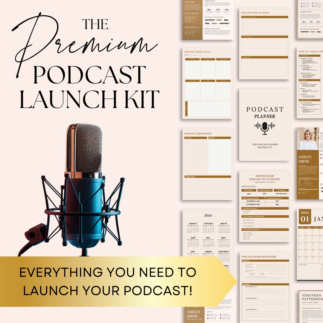 Podcast Planning Template, Podcast Branding, Podcast Design Template Podcast Planning Template, Podcast Branding, Podcast Design Template