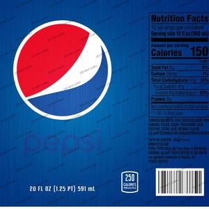 Pepsi Tumbler Wrap Tumbler, Sublimation Design, PNG Digital Download