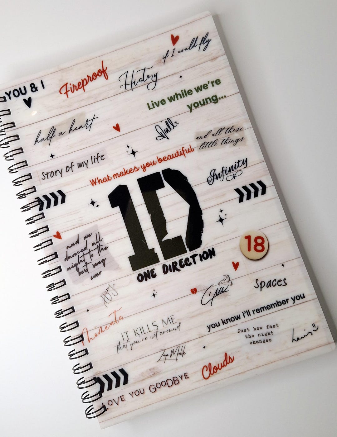 One Direction A5 Hardcover Journal: Tribute Design - Etsy UK