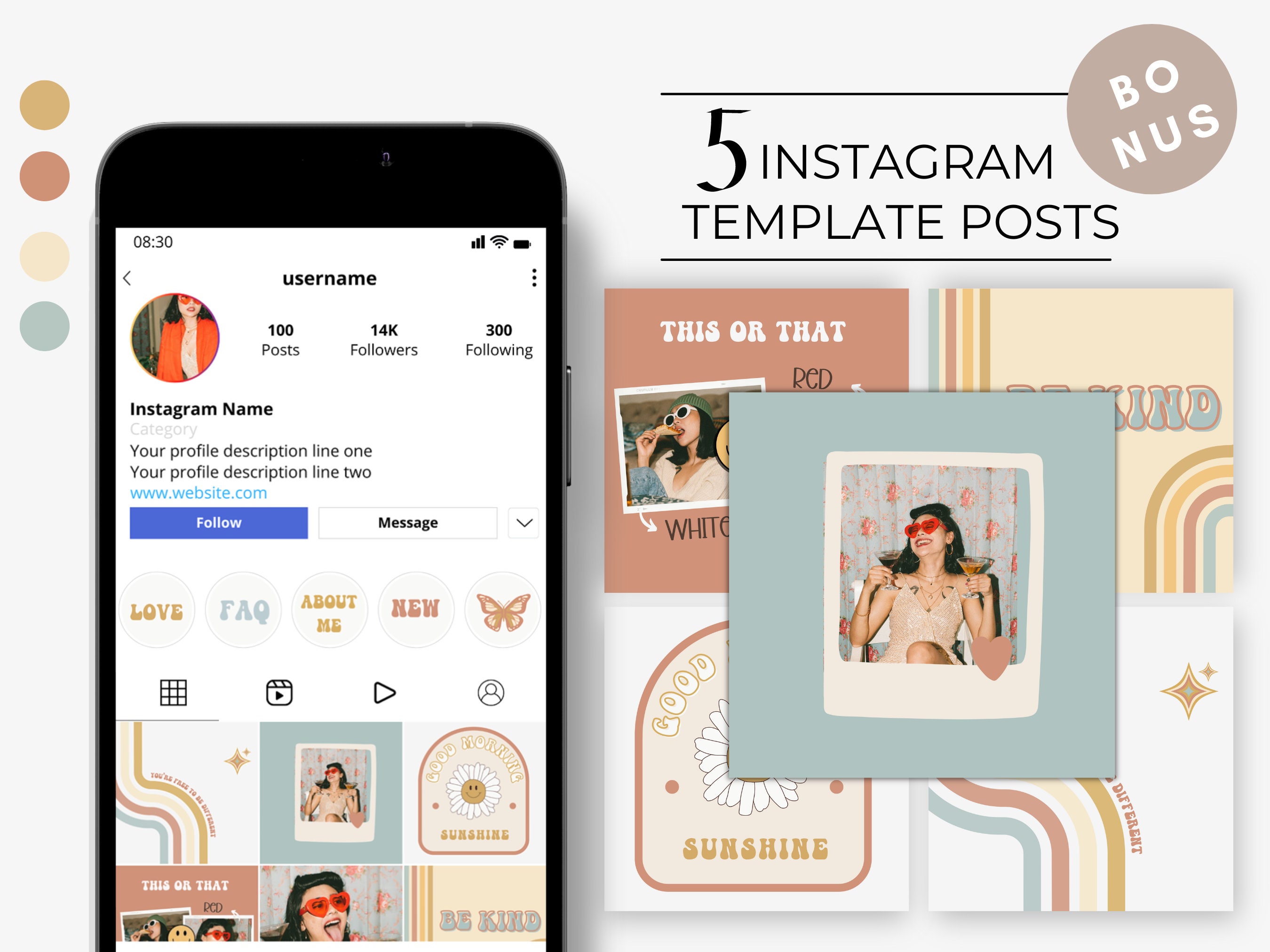 80 Retro Instagram Highlight Icons Neutral Story Instagram - Etsy