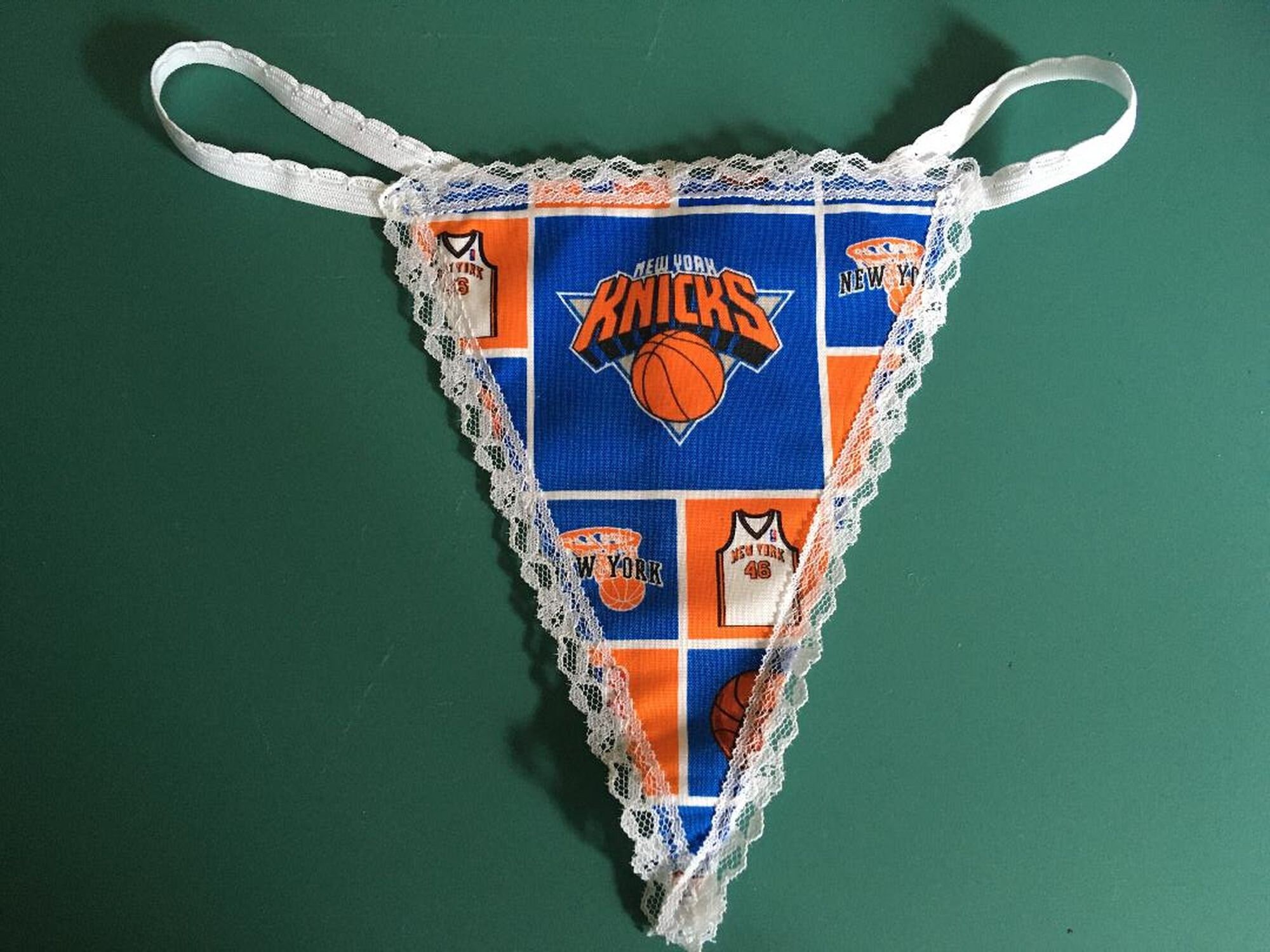 Womens NEW YORK KNICKS Nba Basketball Gstring Sexy Thong Etsy