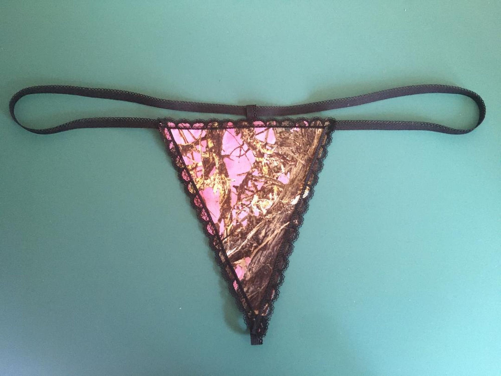 Womens PINK REALTREE CAMO Hunting Camoflauge Gstring Thong Etsy