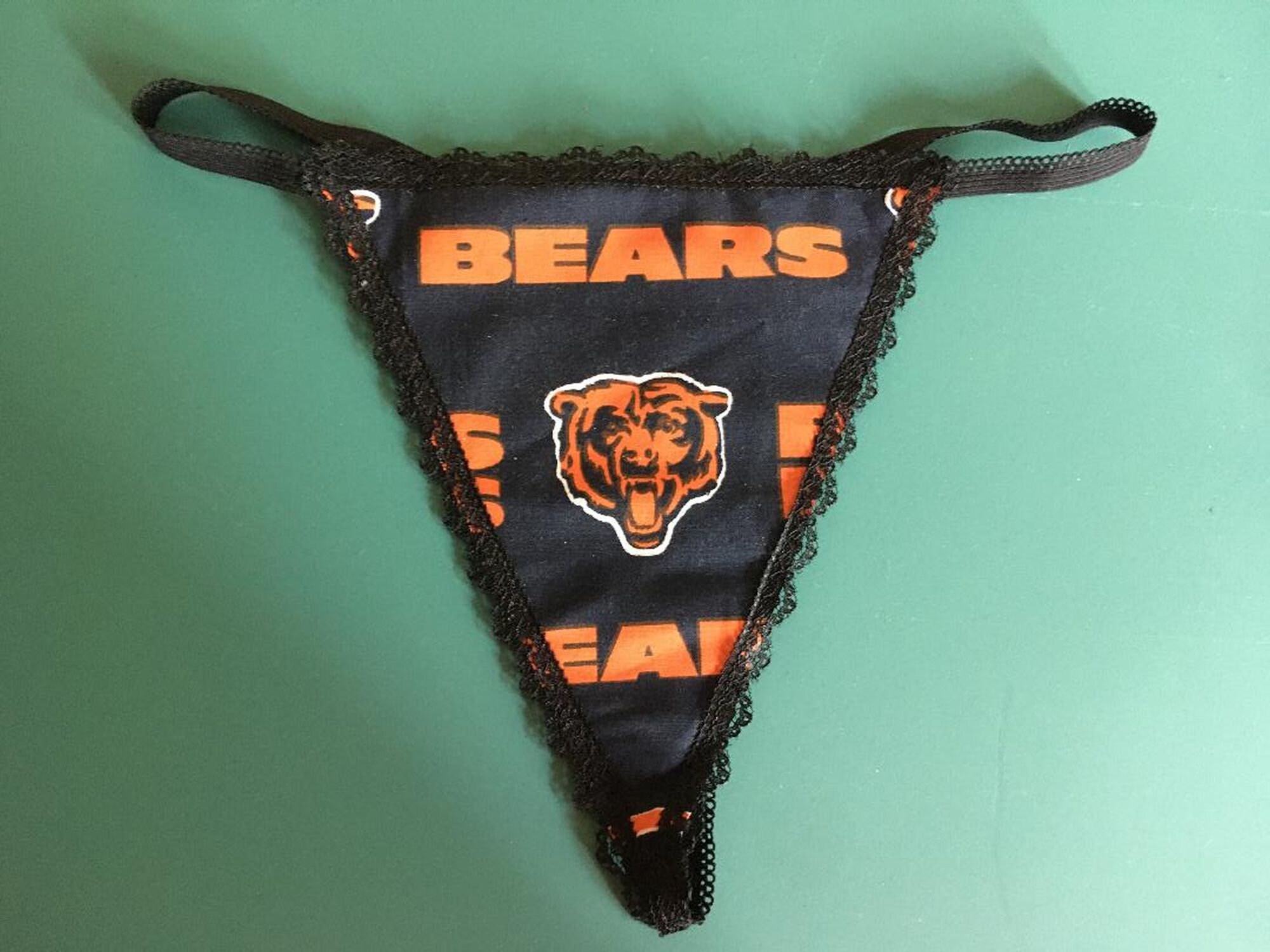 Womens CHICAGO BEARS Nfl Football Gstring Sexy Thong Underwear Etsy