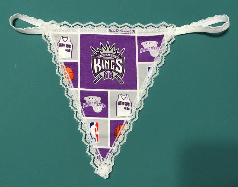 Womens SACRAMENTO KINGS Nba Basketball Gstring Sexy Thong Etsy