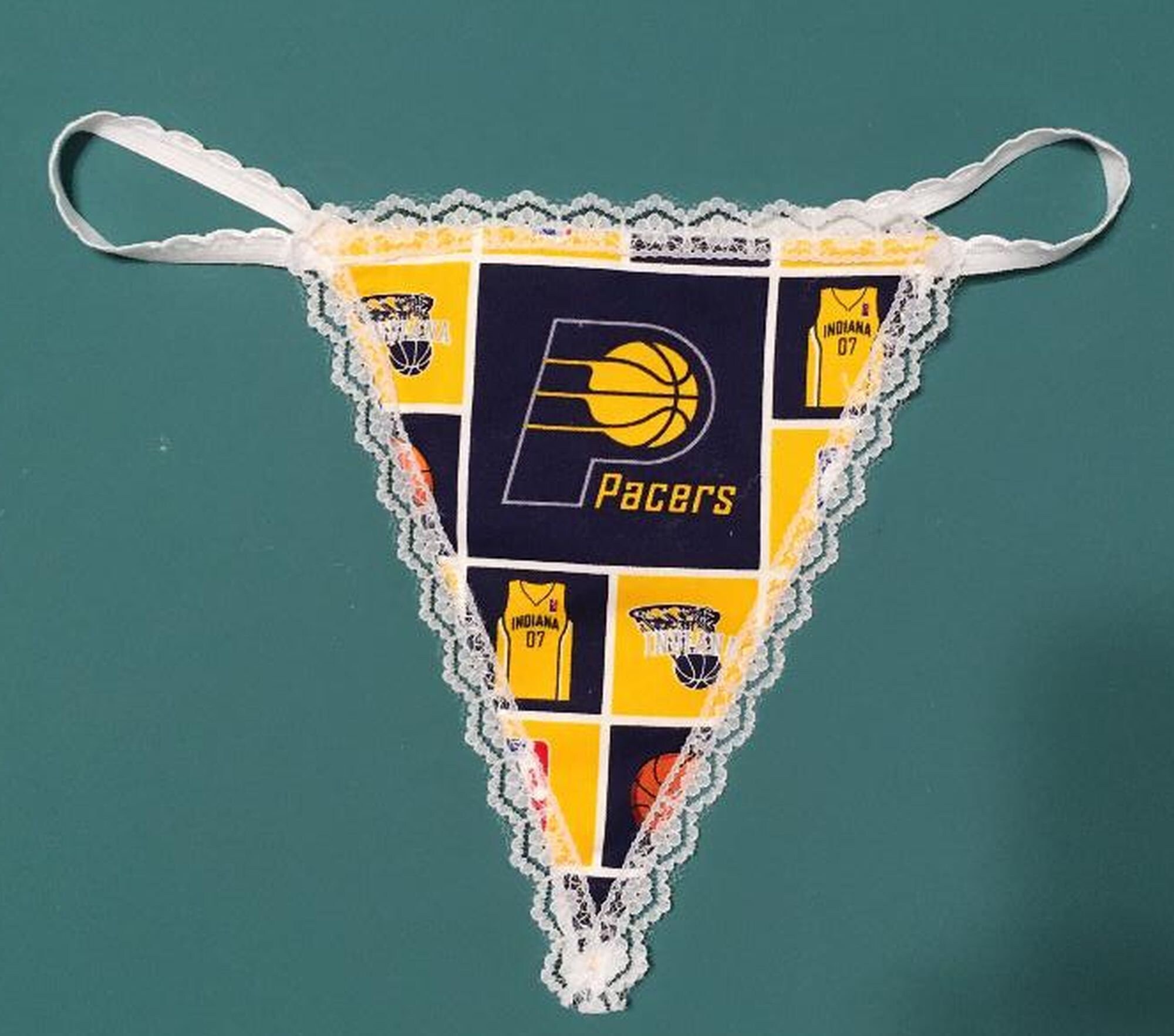 Womens INDIANA PACERS Nba Basketball Gstring Sexy Thong Etsy