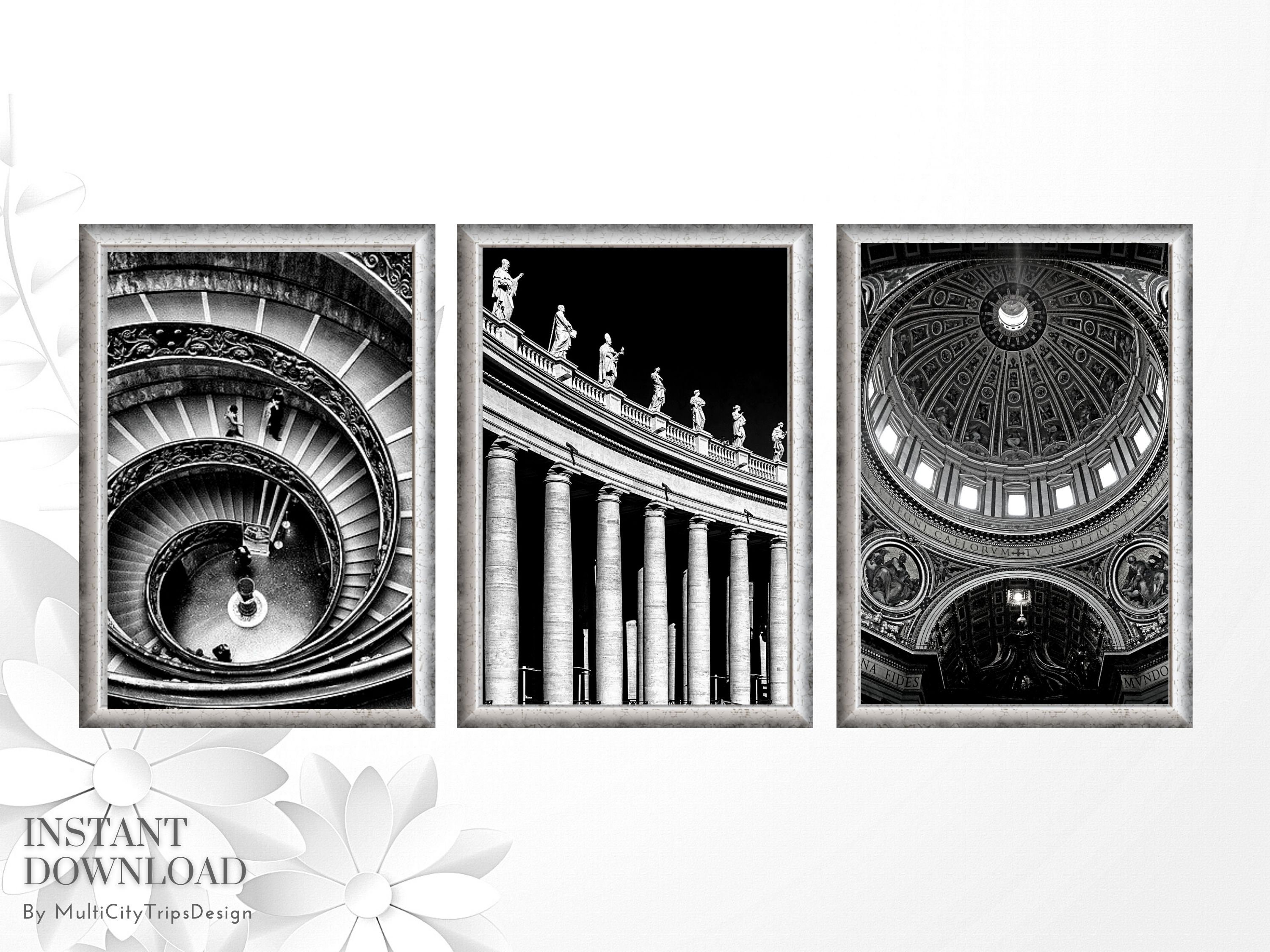 Rome Architecture Print Set of 3 Prints Rome Italy Print - Etsy