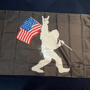 Sasquatch, Bigfoot Flag, 100% Polyester Double Sided