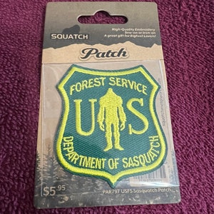 USFS Department of Sasquatch Embroidered Patch