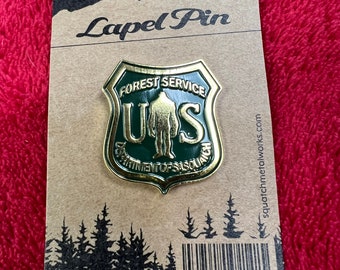 USFS Department of Sasquatch - Green - Lapel Pin