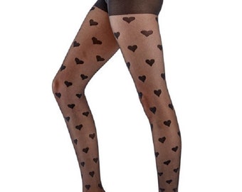 Heart Tights - Etsy