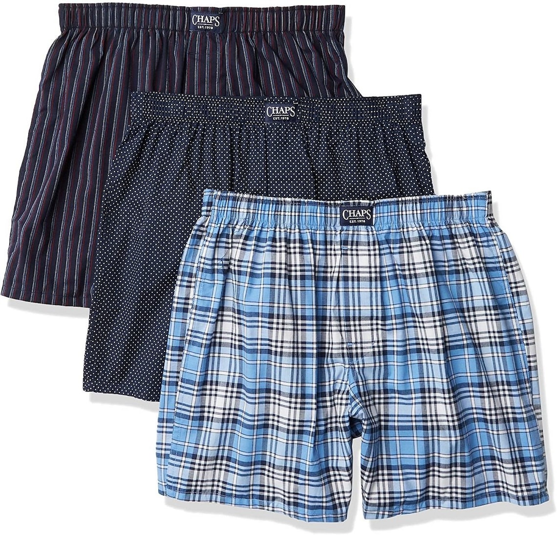 Chaps Underwear Men's Woven Boxer CUWBP3 Etsy