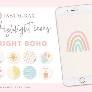 Bright Boho instagram highlight covers and icons - instagram stories - IG - Lifestyle blogger - sunshine summer vibes